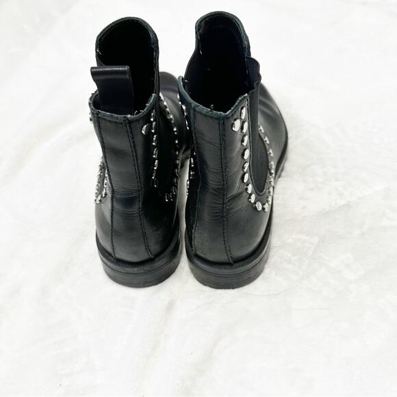 Dolce Vita Peton ankle boot Studded Black leather Ankle Boots size 8.5 - Picture 5 of 11